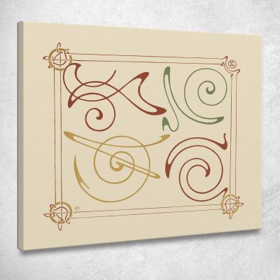 Abstract Design Based On Arabesques 3 Alphonse Mucha amu2 canvas print 