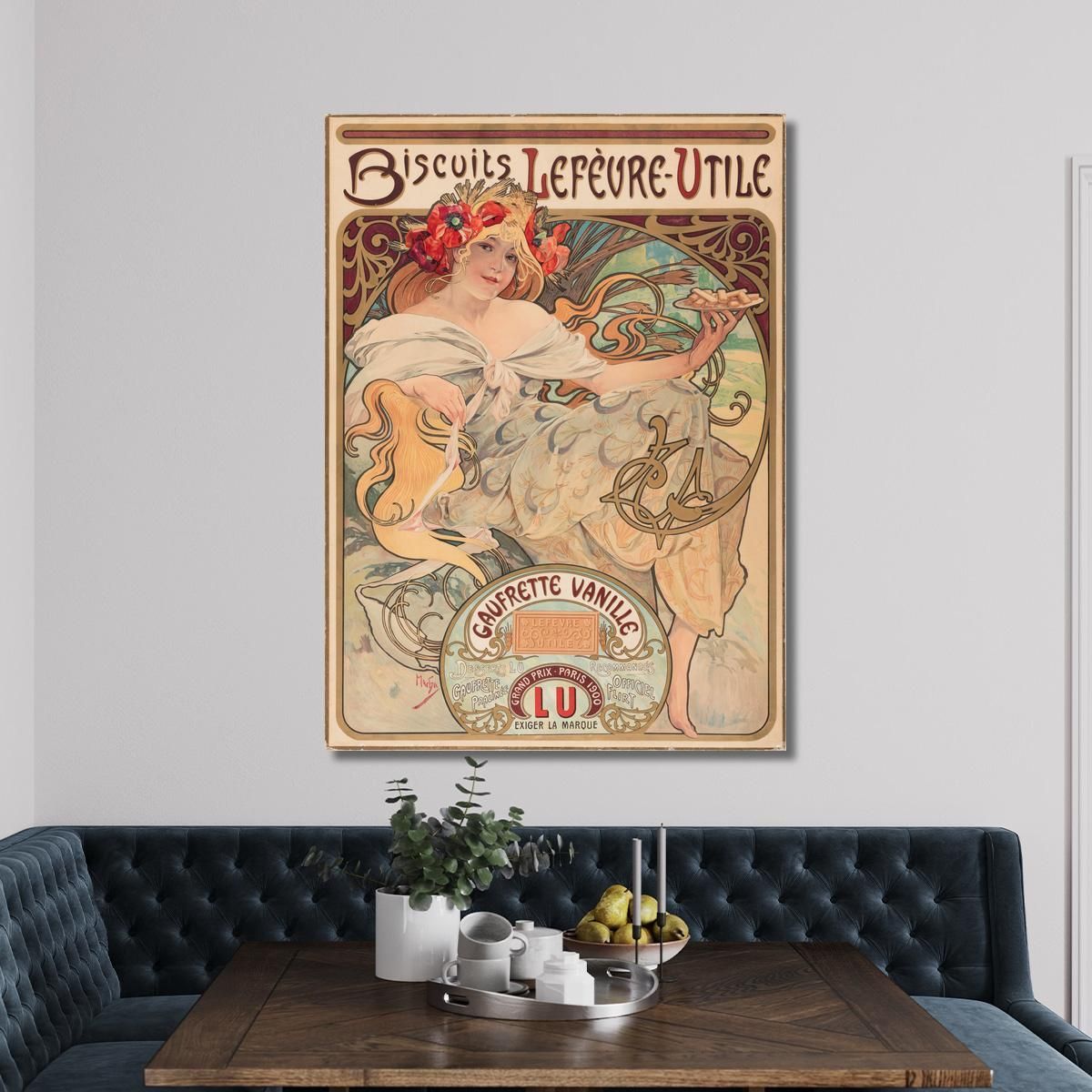 Vanilla Wafers Poster Alphonse Mucha amu10 canvas print 