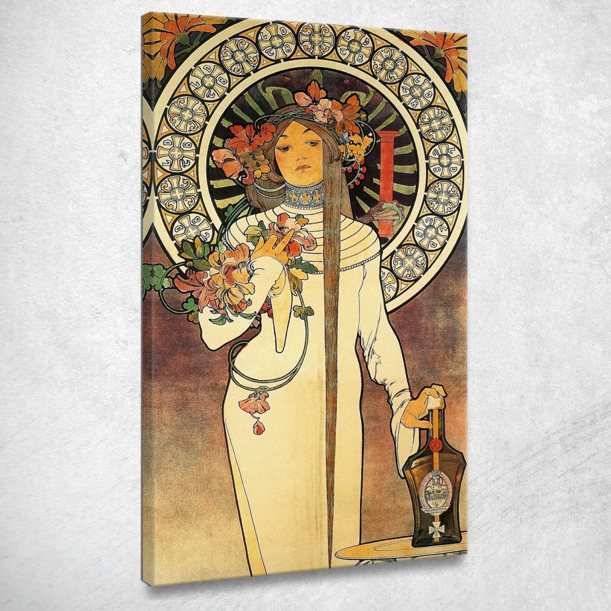 Art Nouveau Illustration Alphonse Mucha amu15 canvas print 