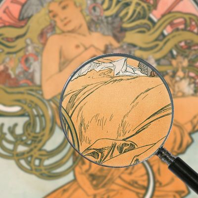 In The Latin Quarter 1897 Alphonse Mucha amu16 canvas print