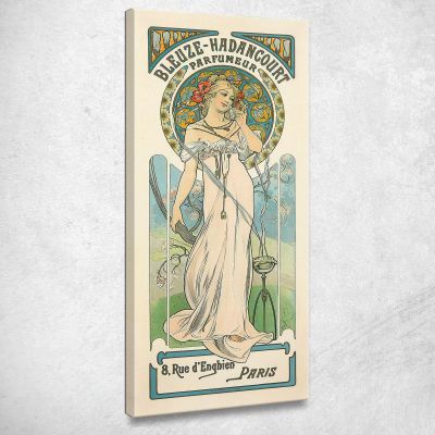 Bleuzehadancourt Perfumer Alphonse Mucha amu23 canvas print 