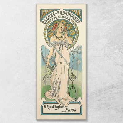 Bleuzehadancourt Perfumer Alphonse Mucha amu23 canvas print 