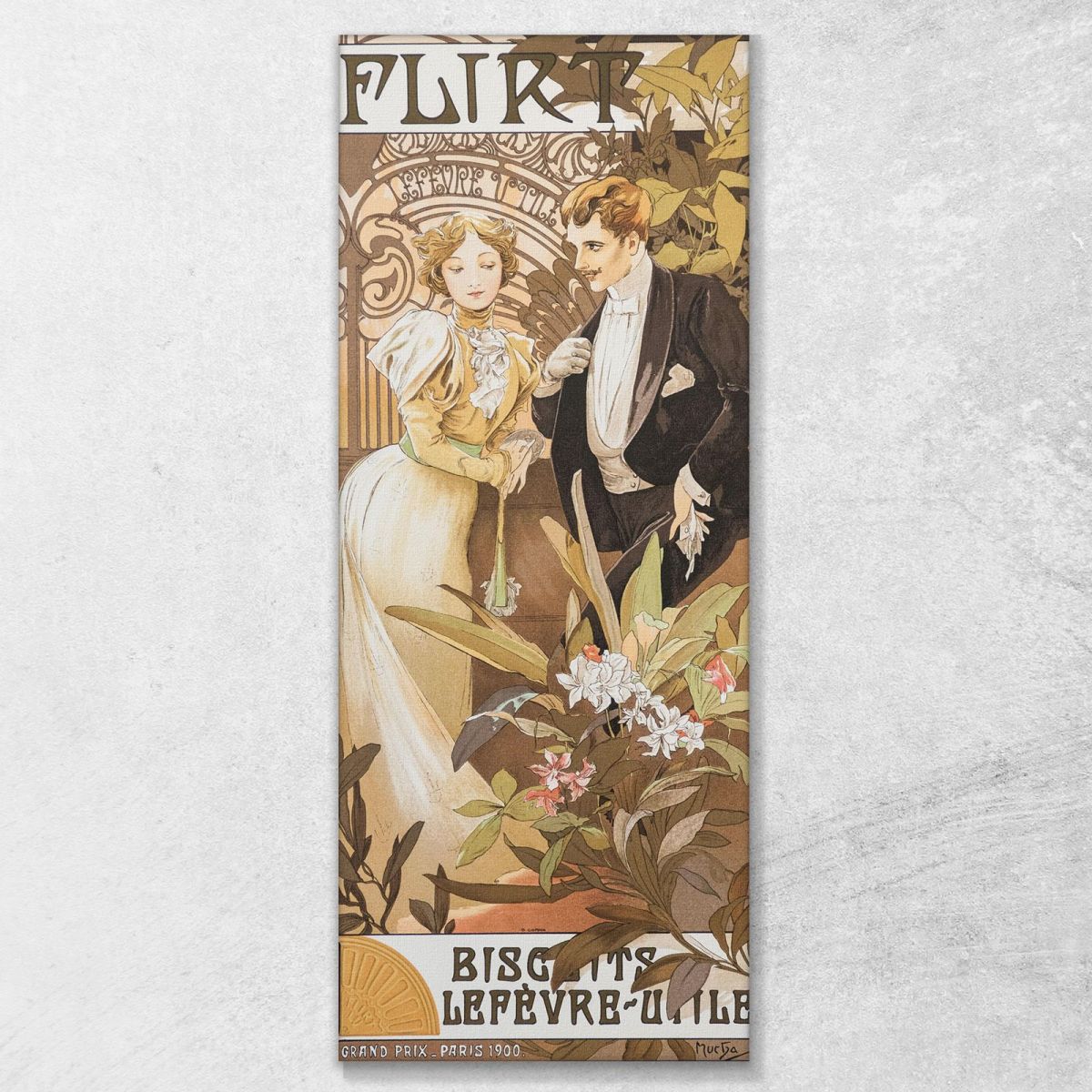 Flirt Lefevre Useful 1899 Alphonse Mucha amu43 canvas print 