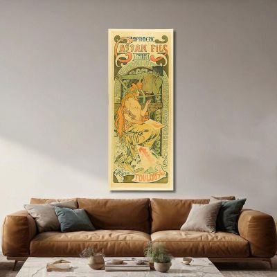 Cassan Fils Printing Company Founded In 1851 Toulouse Alphonse Mucha amu53 canvas print 