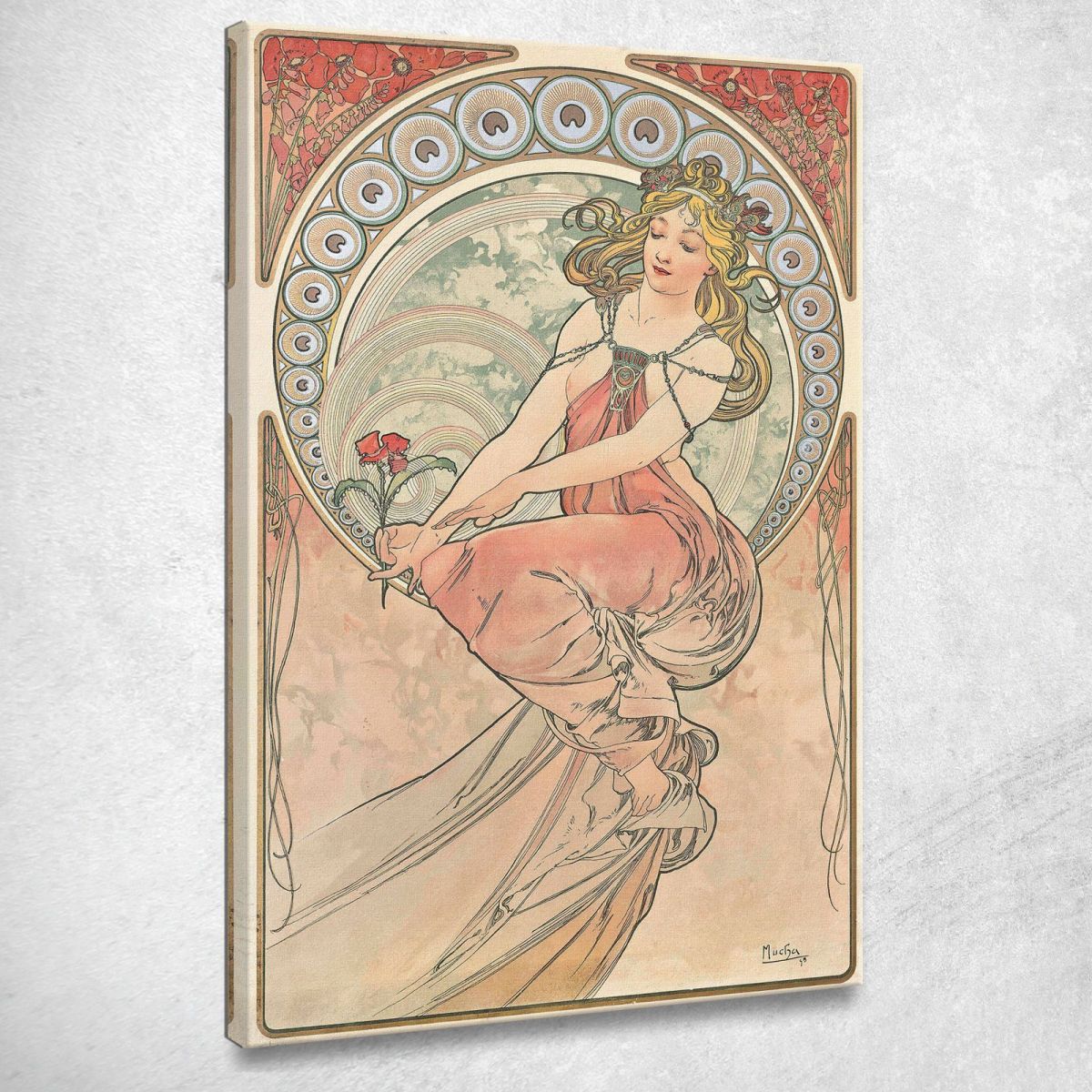 The Painting Alphonse Mucha amu59 canvas print 