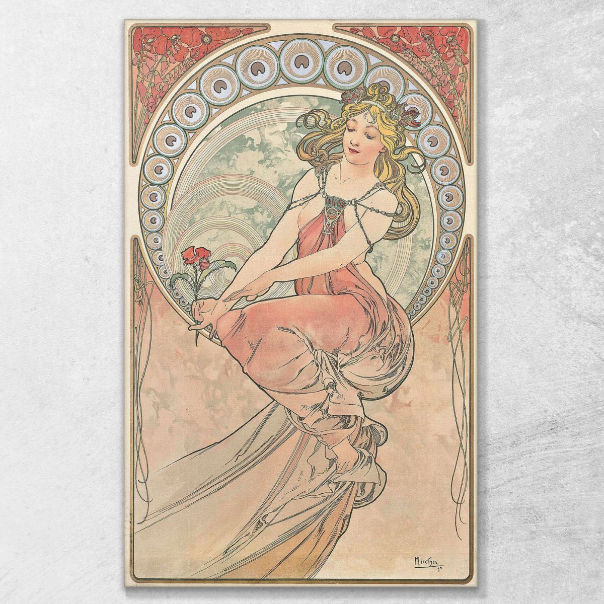 The Painting Alphonse Mucha amu59 canvas print 