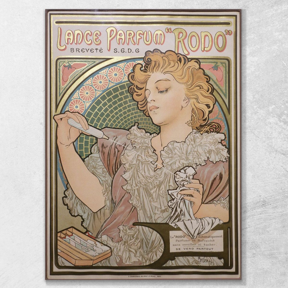 Lance Perfume Rodo Alphonse Mucha amu65 canvas print 