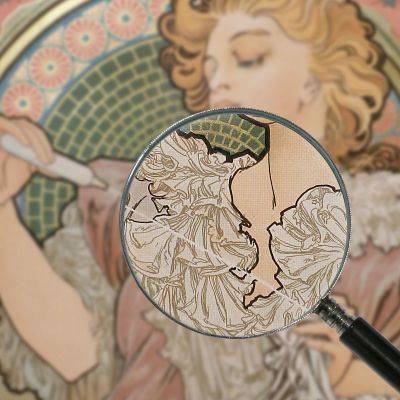 Lance Perfume Rodo Alphonse Mucha amu65 canvas print