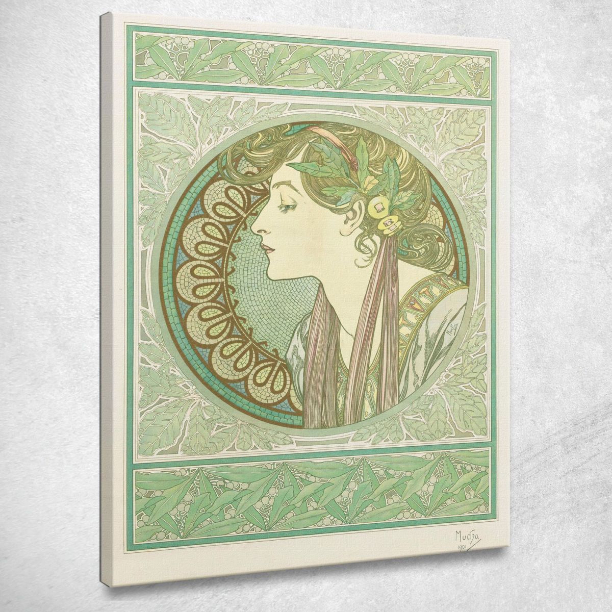 Laurel Alphonse Mucha amu66 canvas print 