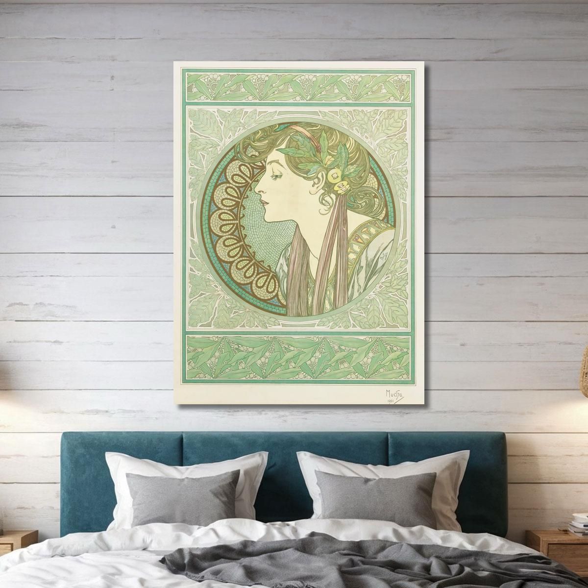 Laurel Alphonse Mucha amu66 canvas print 