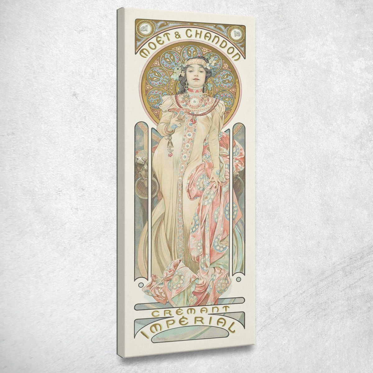 Moët & Chandon Dry Imperial Alphonse Mucha amu86 canvas print 