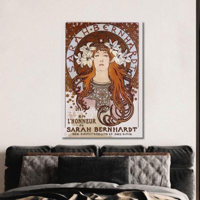 Sarah Bernhardt 1896 Alphonse Mucha amu106 canvas print 