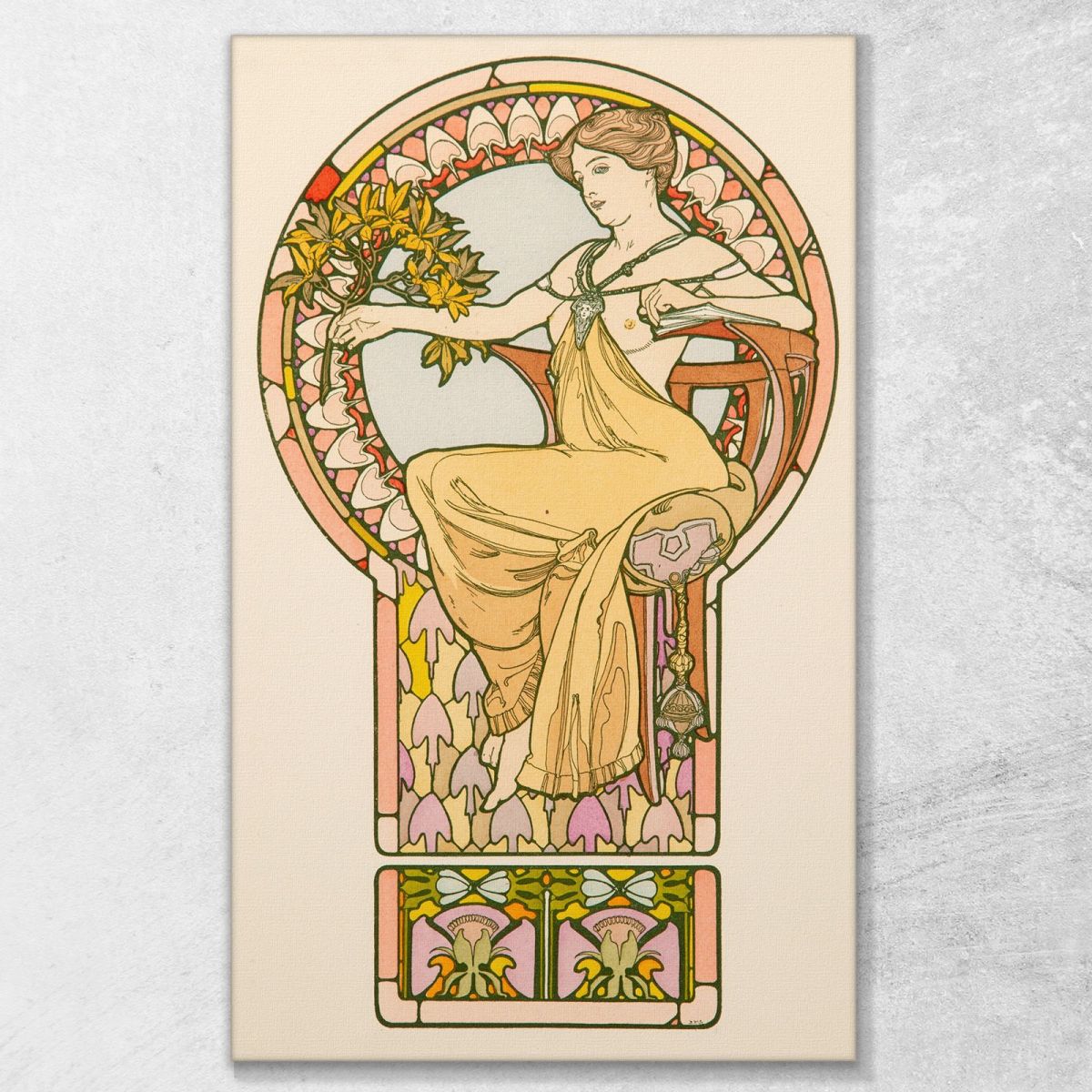 Seated Woman No 48 Alphonse Mucha amu107 canvas print 