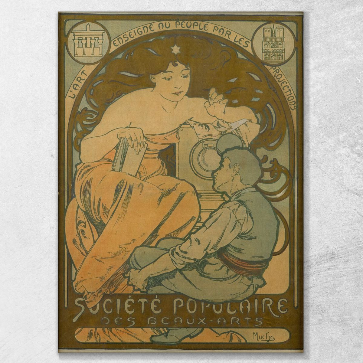 Popular Society Of Fine Arts Alphonse Mucha amu108 canvas print 