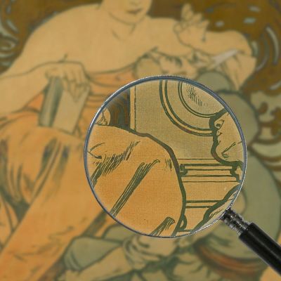 Popular Society Of Fine Arts Alphonse Mucha amu108 canvas print