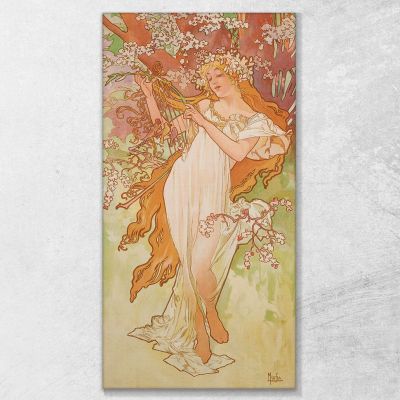 Spring Fours Season Alphonse Mucha amu110 canvas print 