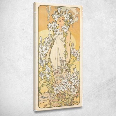 The Lily Alphonse Mucha amu120 canvas print 