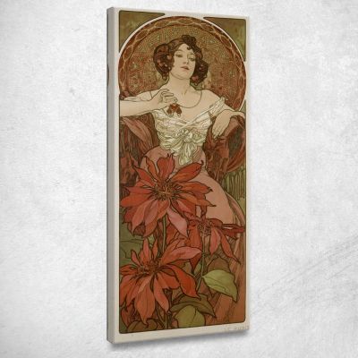 The Ruby Alphonse Mucha amu121 canvas print 