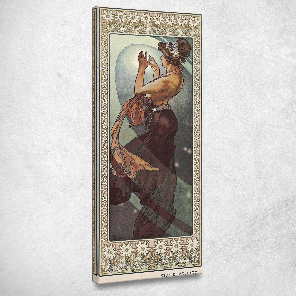 North Star Alphonse Mucha amu127 canvas print 