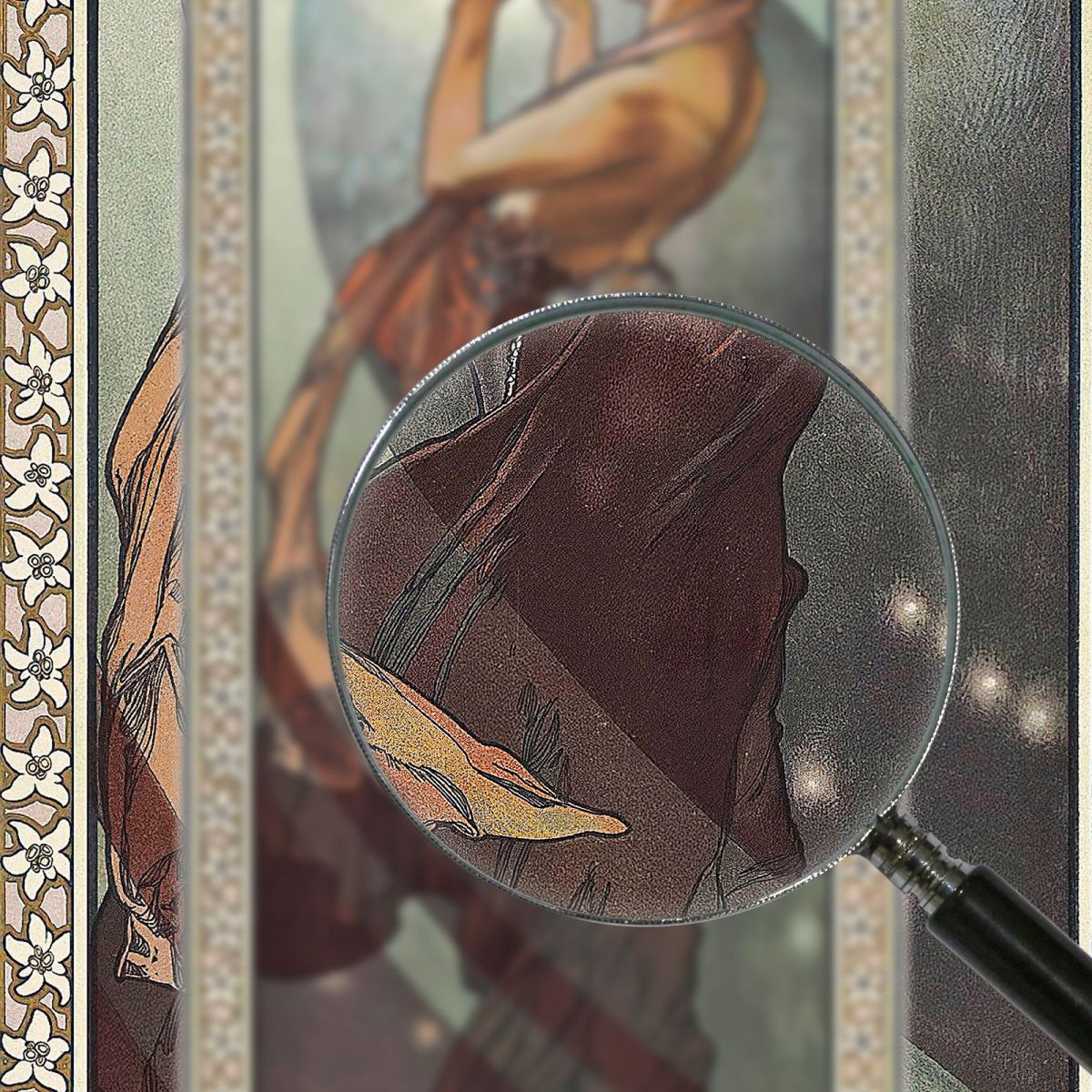 North Star Alphonse Mucha amu127 canvas print