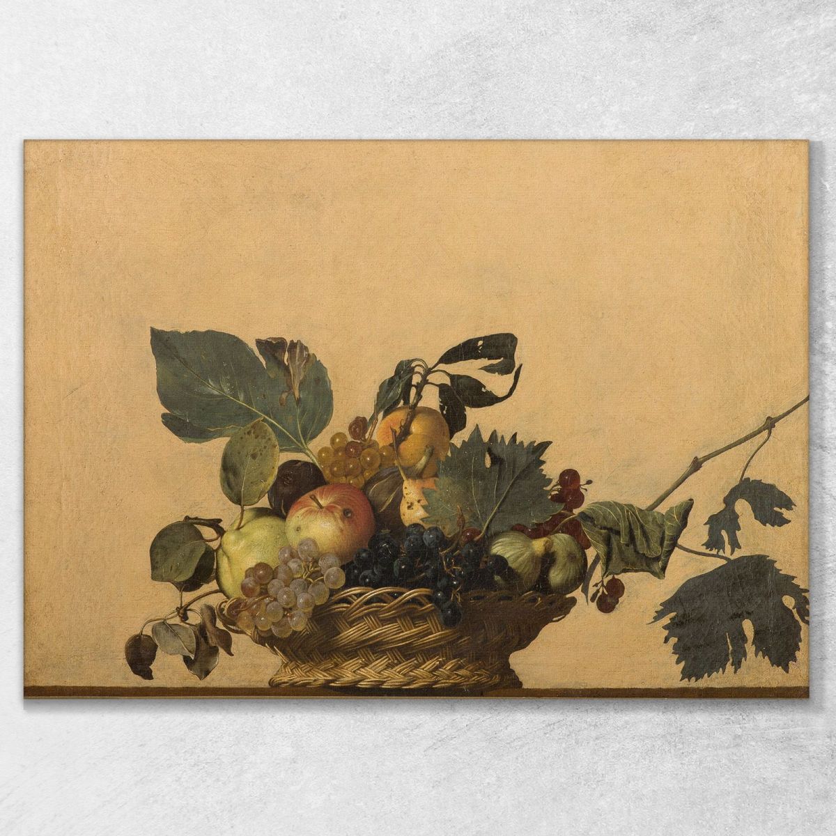 Fruit Basket Caravaggio crv6 canvas print 
