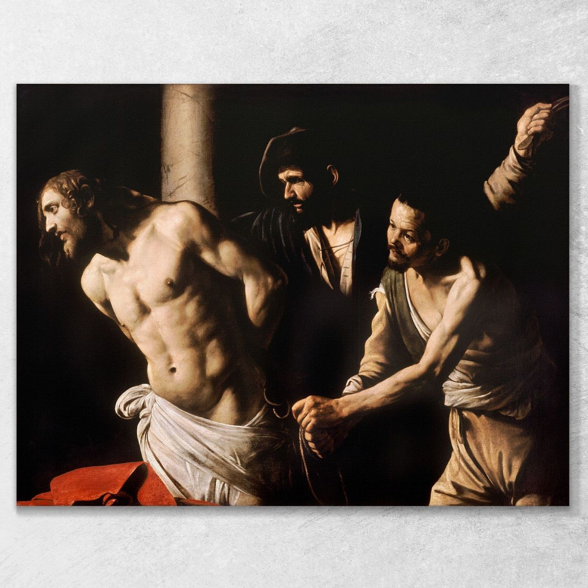 Christ At The Column Caravaggio crv7 canvas print 
