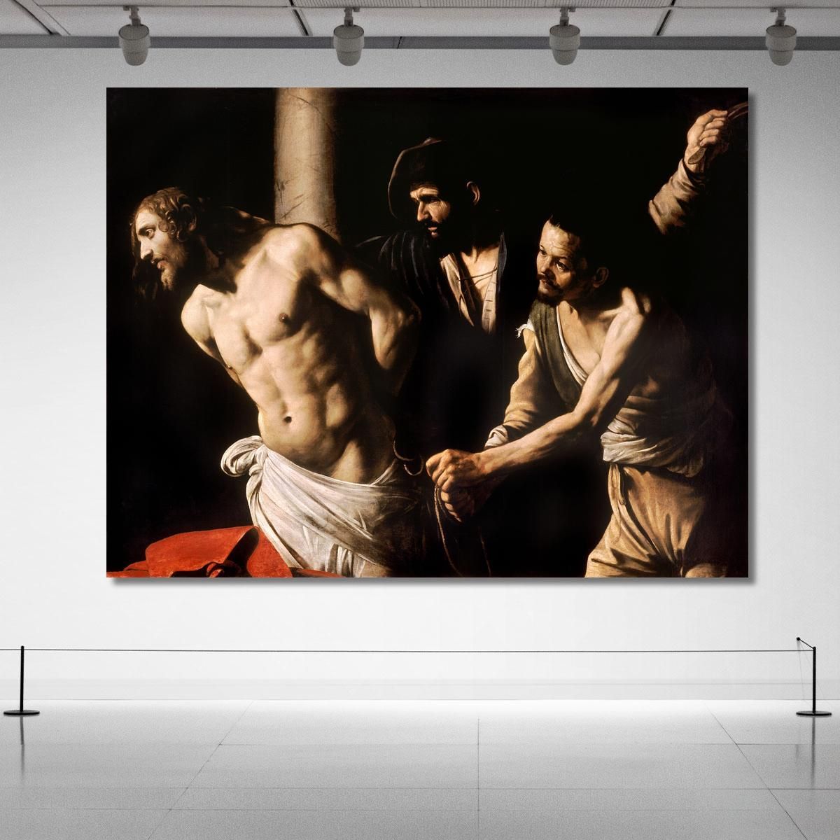Christ At The Column Caravaggio crv7 canvas print 