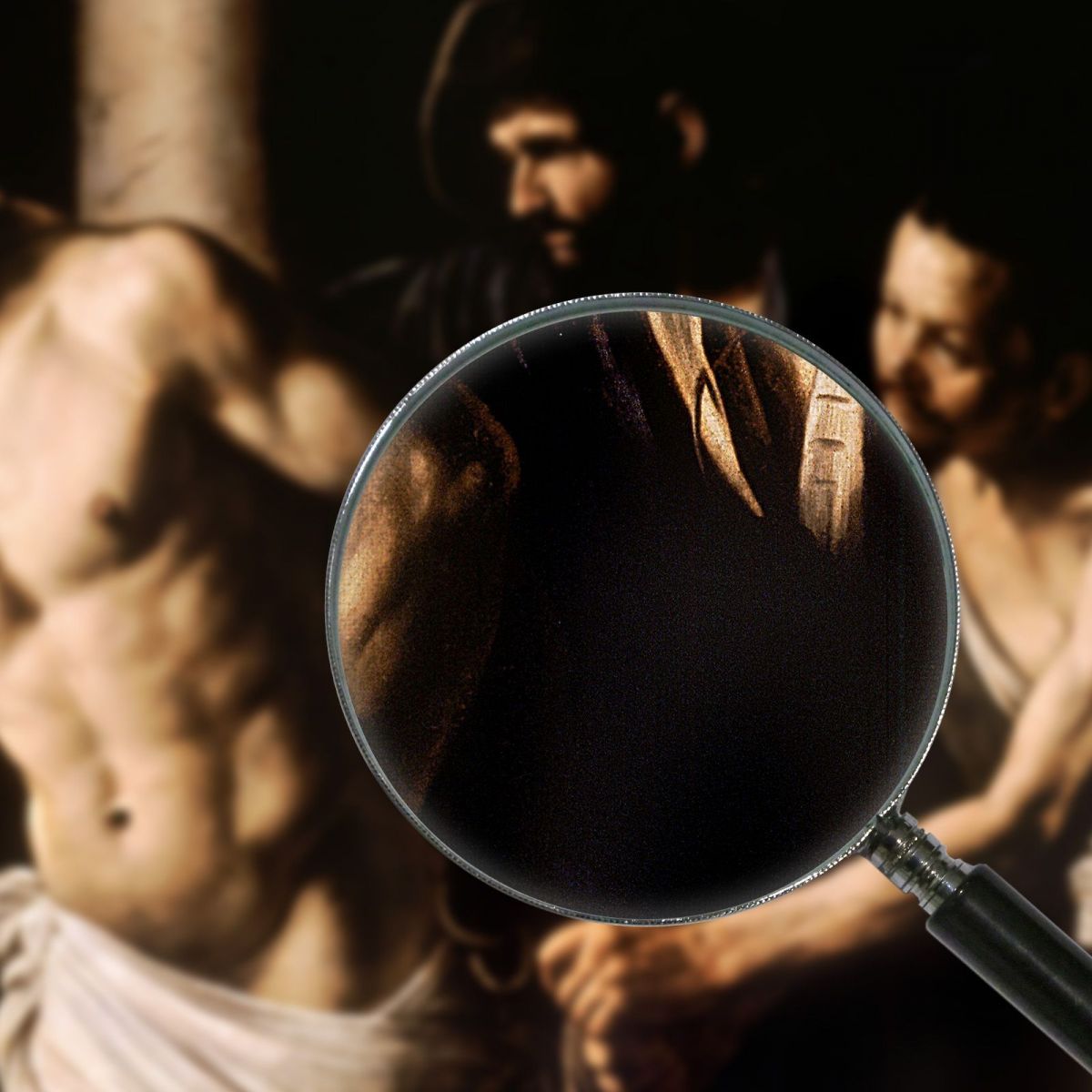 Christ At The Column Caravaggio crv7 canvas print