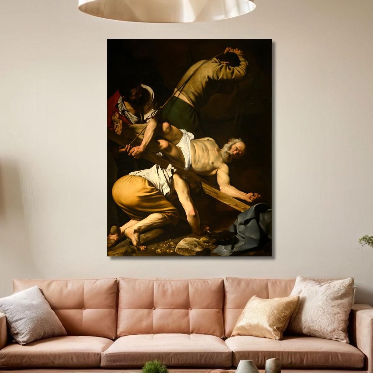 Crucifixion Of St Peter Caravaggio crv9 canvas print 