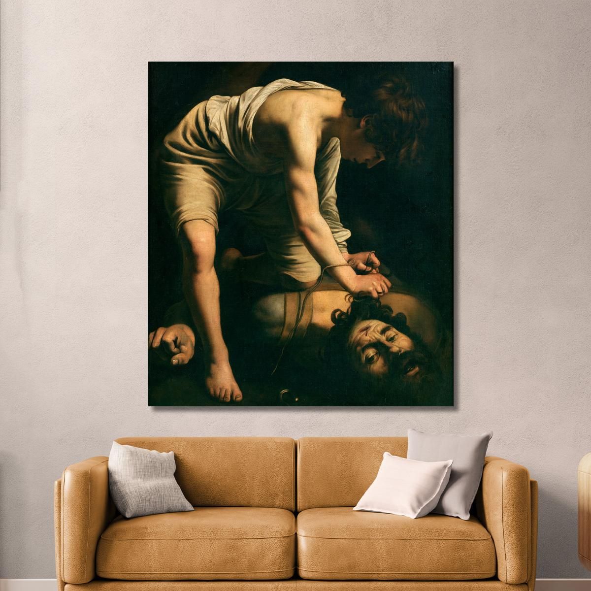 David And Goliath Caravaggio crv10 canvas print 