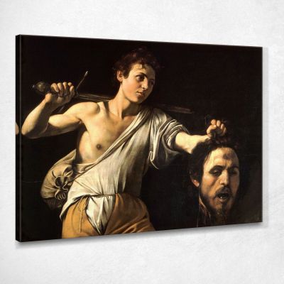 David With The Head Of Goliath Caravaggio crv11 canvas print 