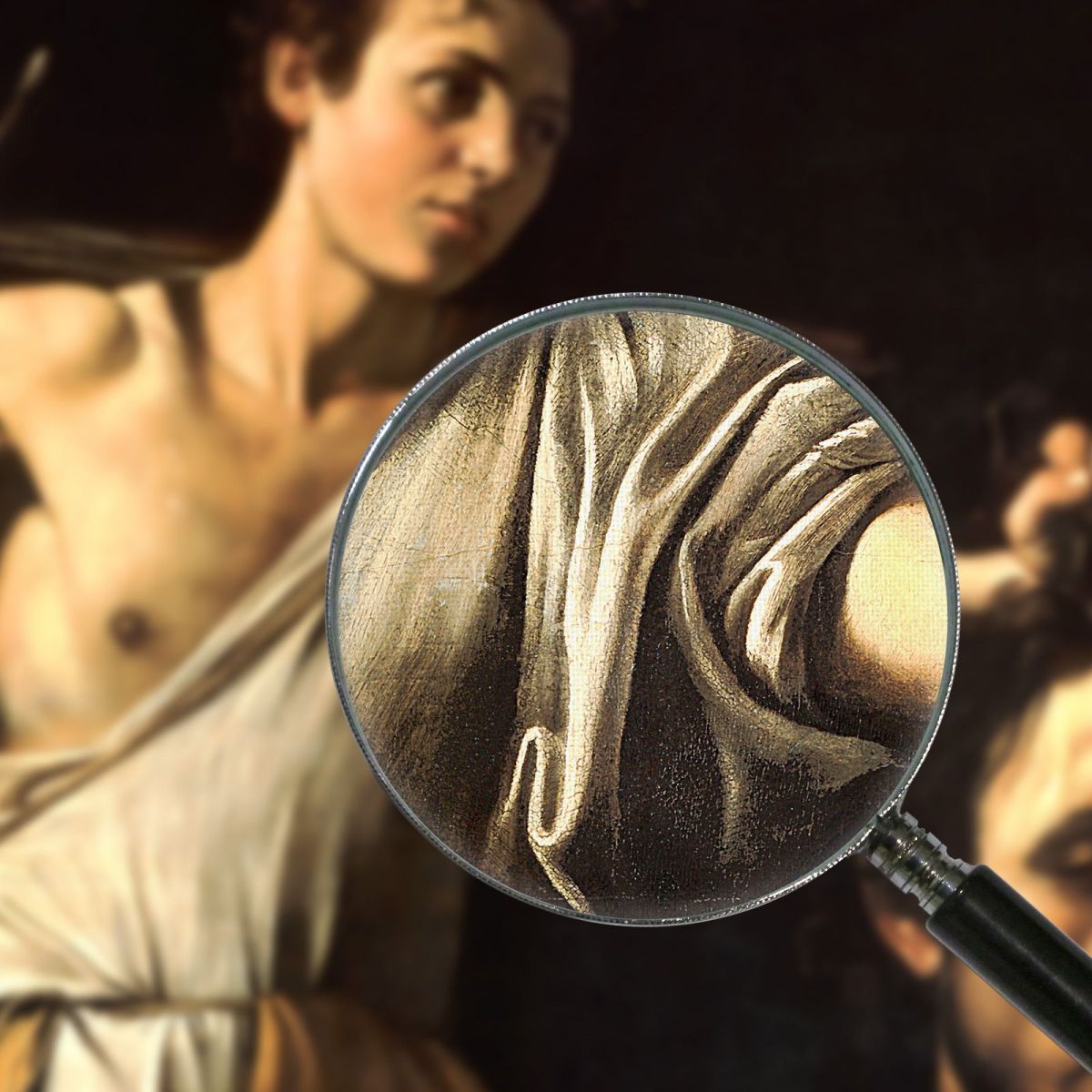 David With The Head Of Goliath Caravaggio crv11 canvas print