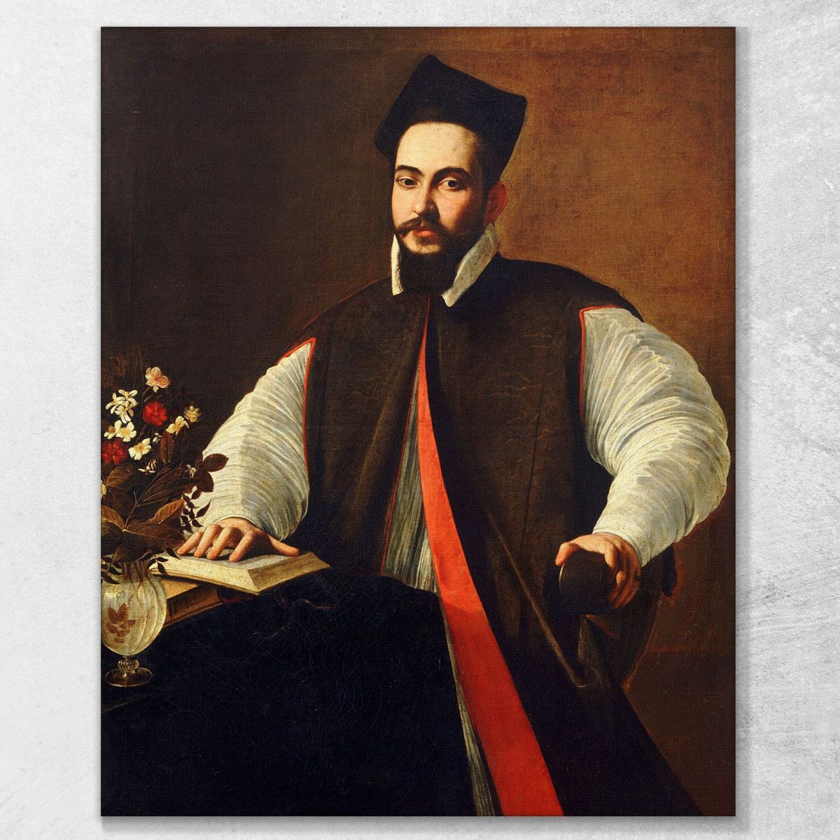 Portrait Of Pope Urban Viii Caravaggio crv25 canvas print 