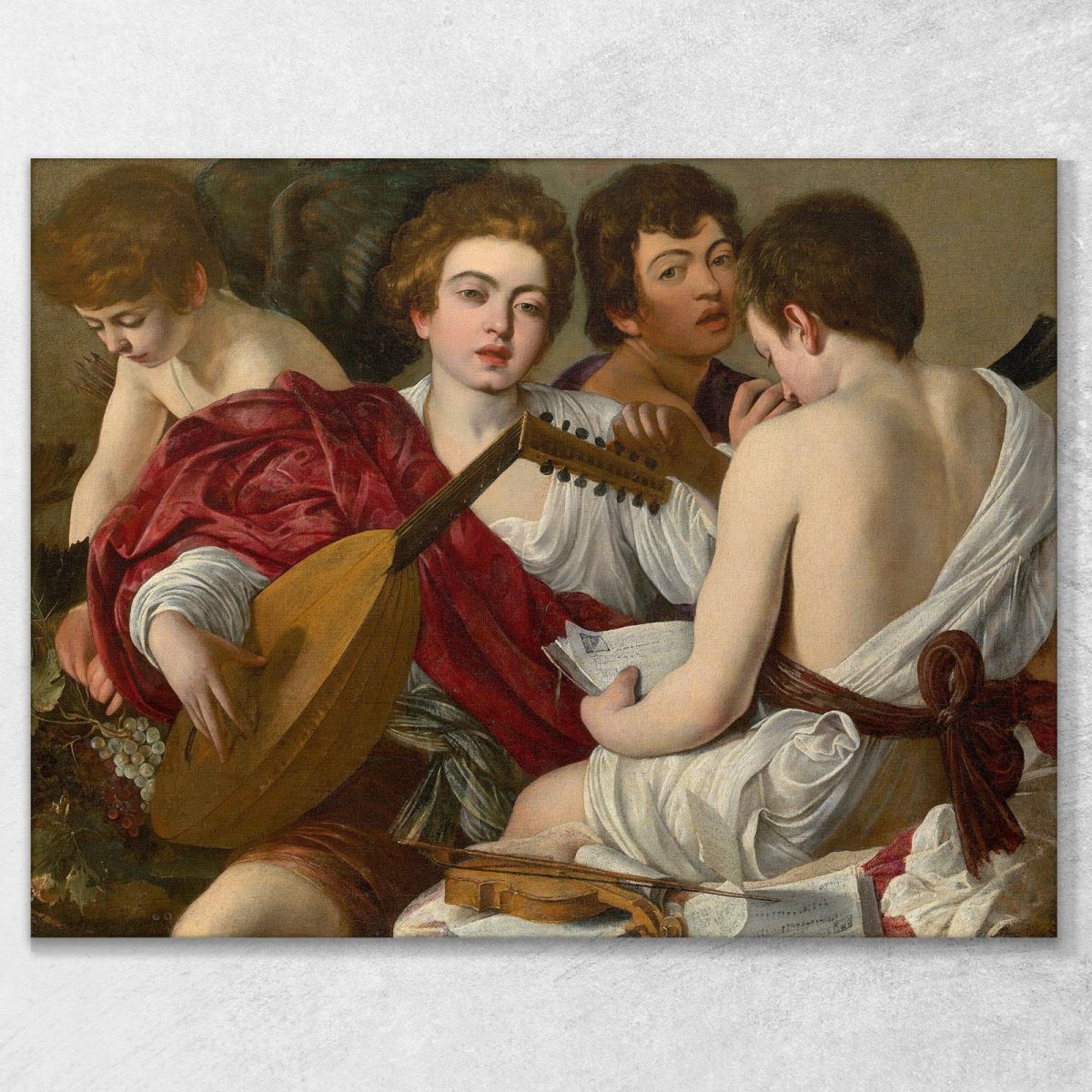 The Musicians Caravaggio crv50 canvas print 