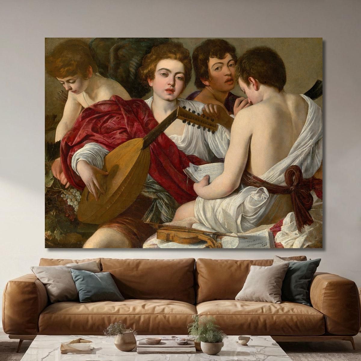 The Musicians Caravaggio crv50 canvas print 