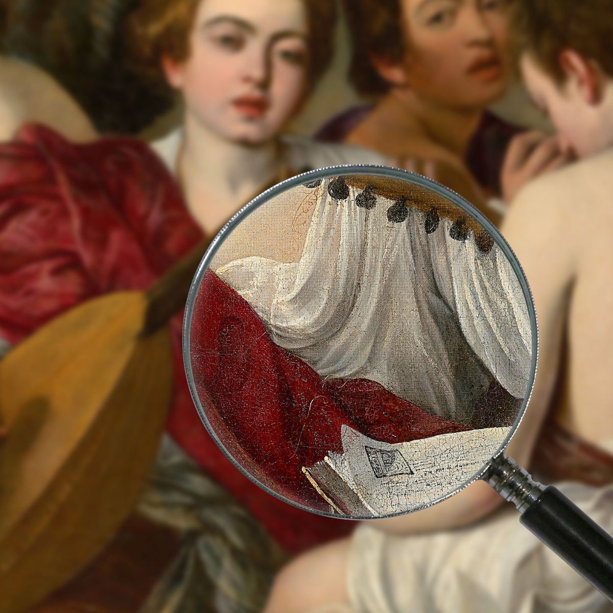 The Musicians Caravaggio crv50 canvas print
