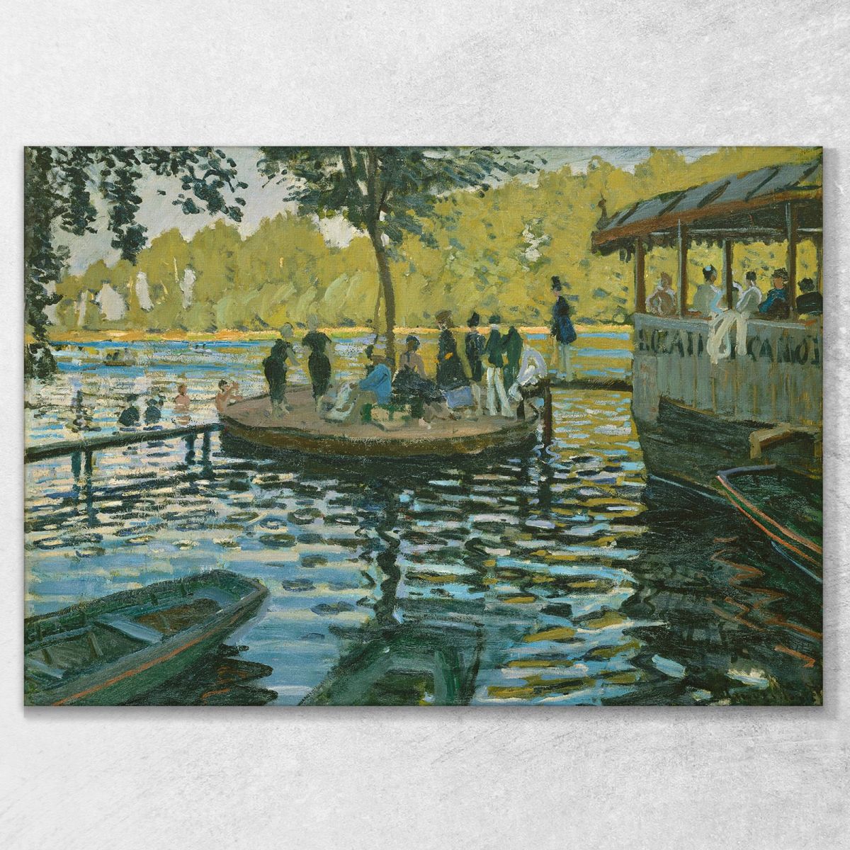 La Grenouillère Claude Monet, mnt1 canvas print