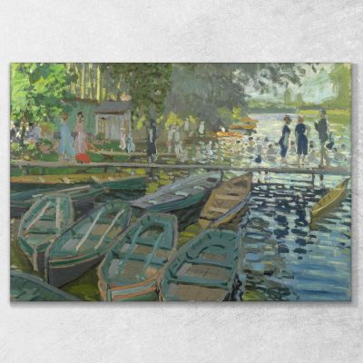 Bagnanti A La Grenouillere 1869 Claude Monet mnt3 canvas print 