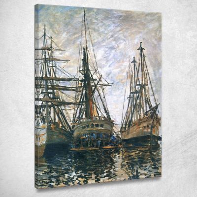 Barche Su Rapair 1873 Claude Monet mnt4 canvas print 