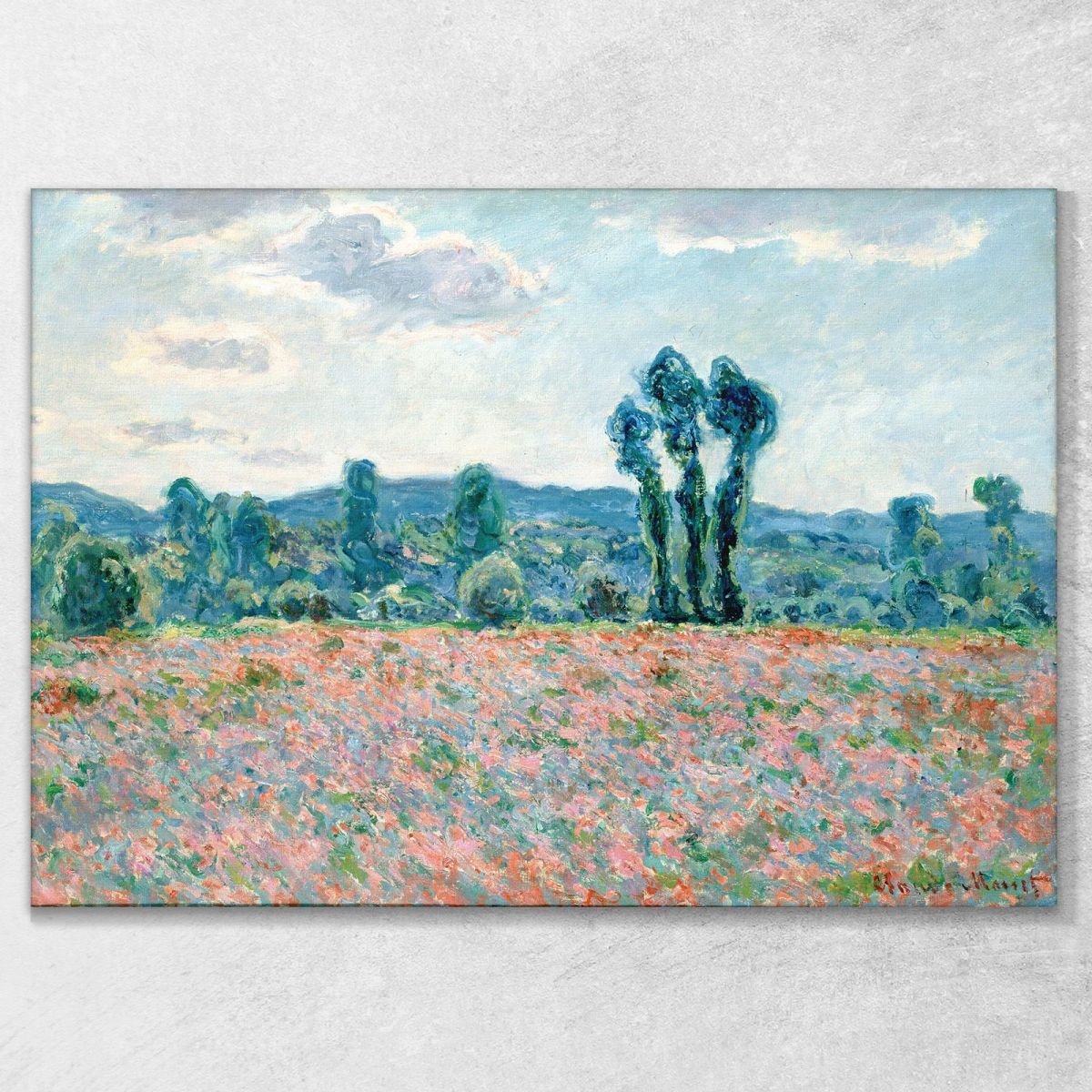 Field Of Poppies At Giverny 1890 Claude Monet mnt10 canvas print 