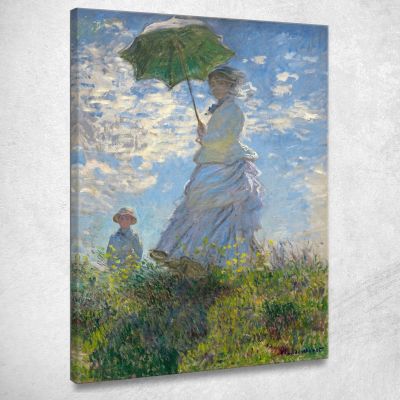 Woman With Parasol - Madame Claude Monet, mnt14 canvas print