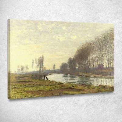 I Petit Bras Della Senna Ad Argenteuil Claude Monet, mnt21 canvas print