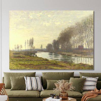 I Petit Bras Della Senna Ad Argenteuil Claude Monet, mnt21 canvas print