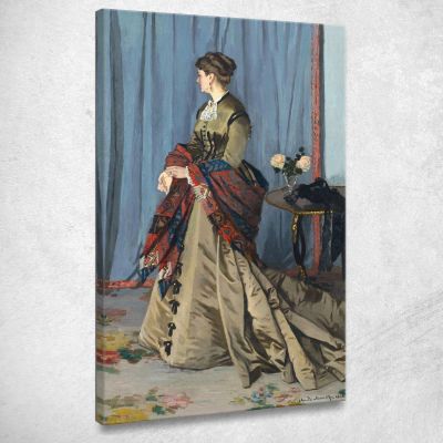 Portrait Of Madame Gaudibert 1868 Claude Monet mnt24 canvas print 