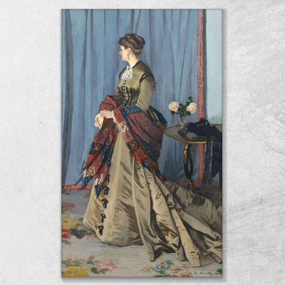 Portrait Of Madame Gaudibert 1868 Claude Monet mnt24 canvas print 