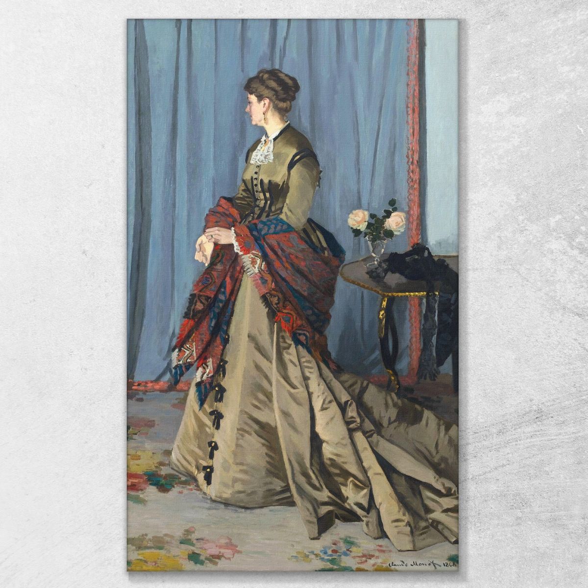 Portrait Of Madame Gaudibert 1868 Claude Monet mnt24 canvas print 