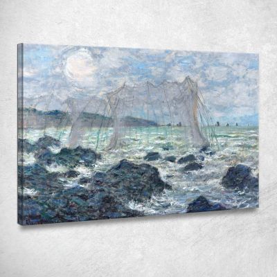 Fishing Nets At Pourville 1882 Claude Monet mnt25 canvas print 