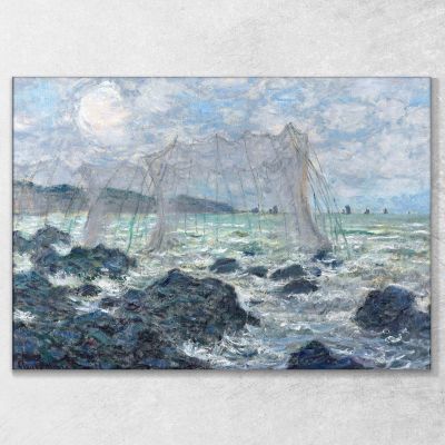 Fishing Nets At Pourville 1882 Claude Monet mnt25 canvas print 