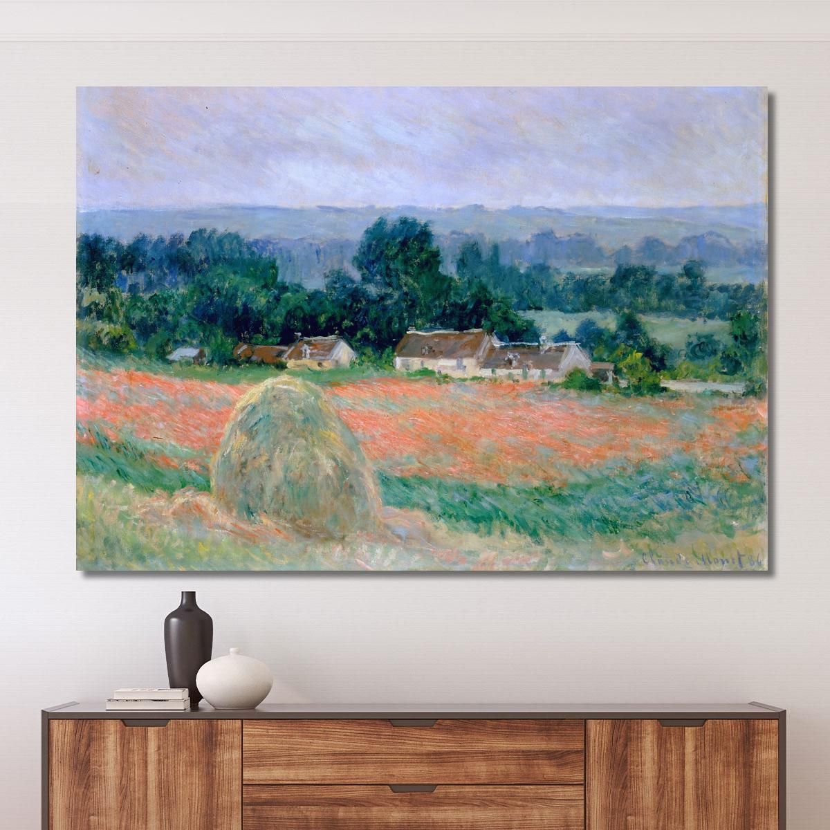 Haystack At Giverny 1886 Claude Monet mnt28 canvas print 