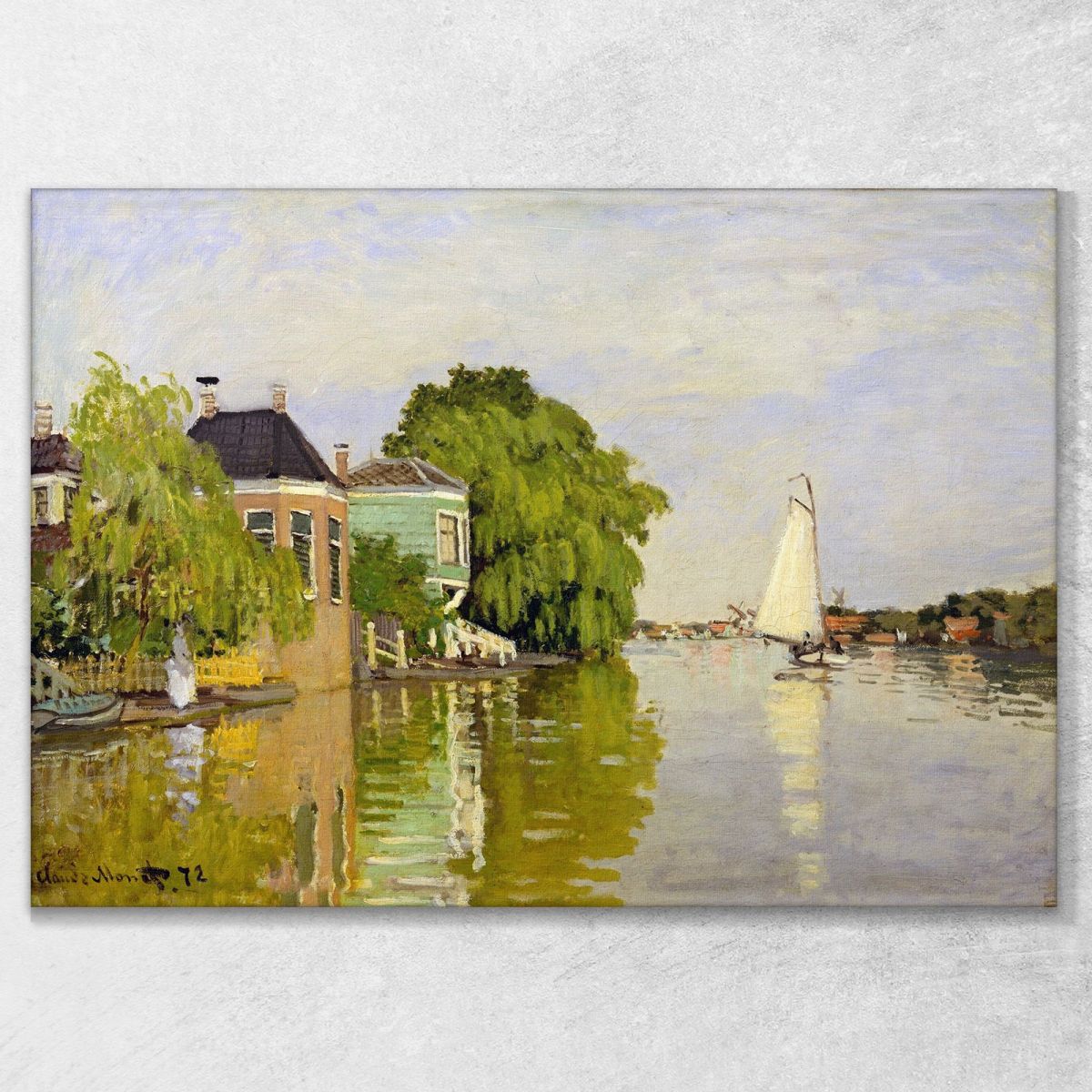 Case Sull'Achterzaan 1872 Claude Monet mnt30 canvas print 